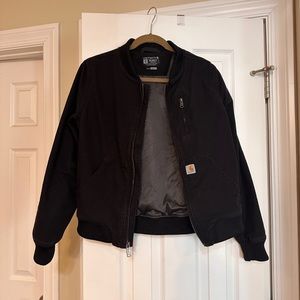 Carhartt black Crawford bomber jacket